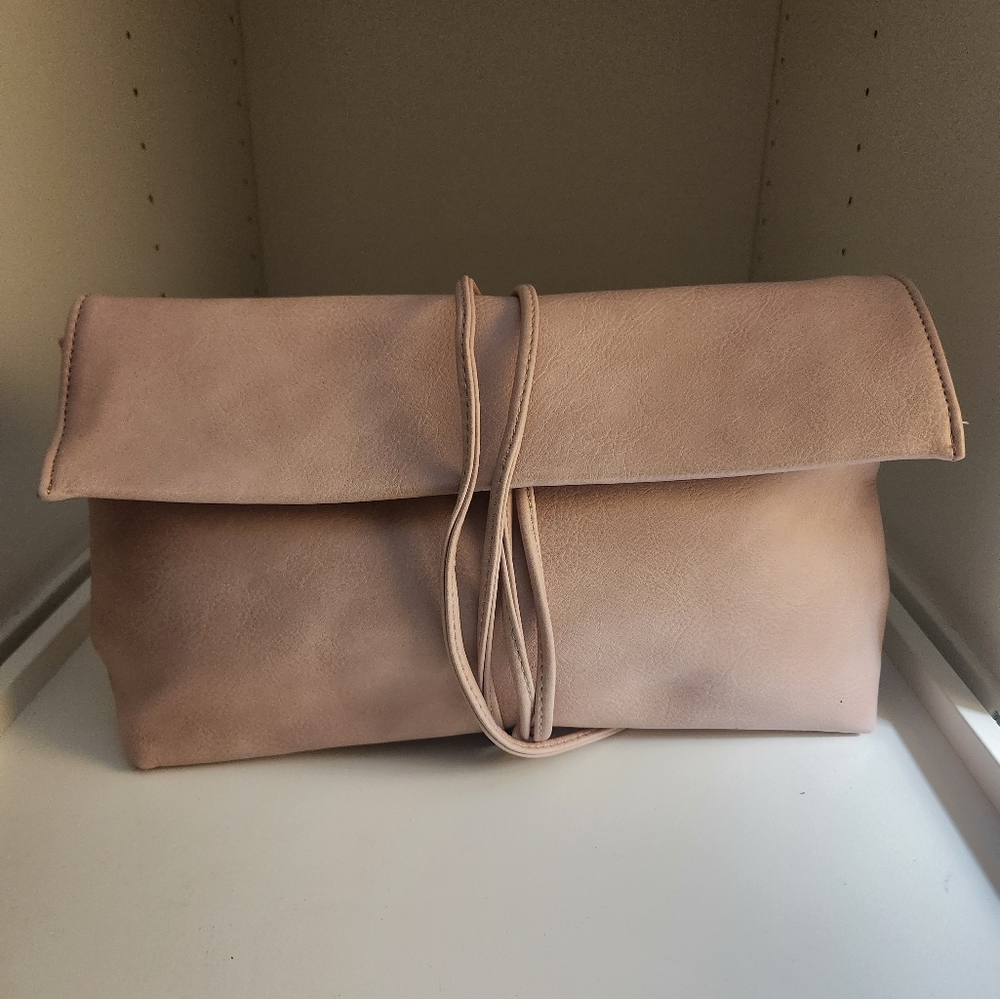 Lulu's Roped In Blush Pink Clutch